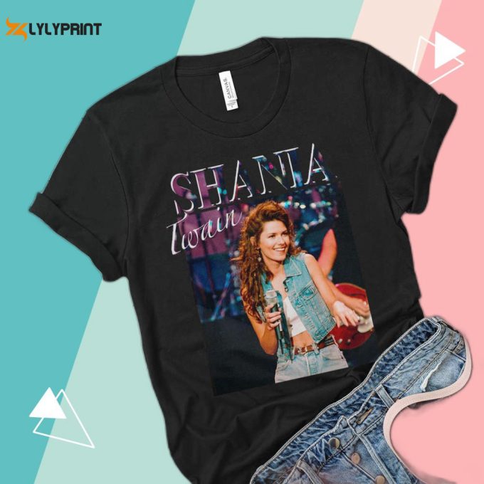 Classic Shania Twain T-Shirt: Vintage Retro Style For Music Fans 1
