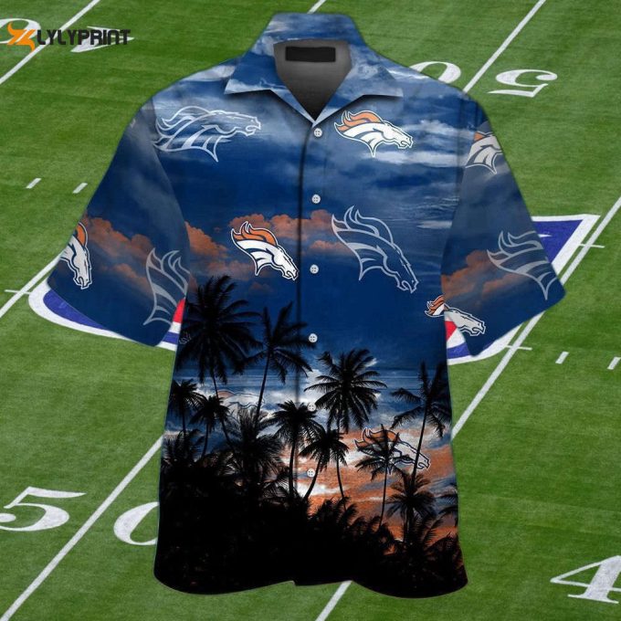 Denver Broncos Hawaiian Shirt Set - Tropical Aloha Style For Men Women &Amp;Amp; Kids 1