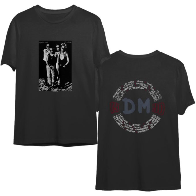 Depeche Mode T-Shirt, Depeche Mode World Violation 1990 Tour Concert Double Sided Shirt 2