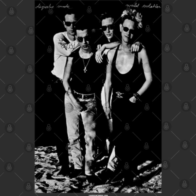 Depeche Mode T-Shirt, Depeche Mode World Violation 1990 Tour Concert Double Sided Shirt 5
