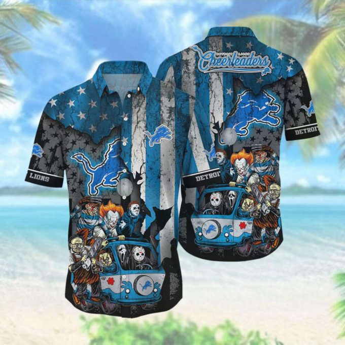 Detroit Lions Hawaiian Shirt Set - Hot Trending Style For Men Women &Amp; Kids 2