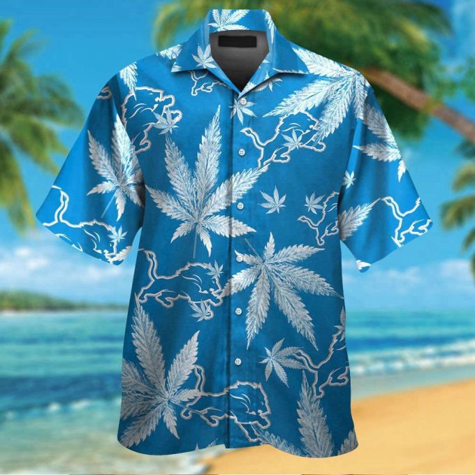 Detroit Lions Tropical Aloha Hawaiian Shirt Set - Men Women 7 2