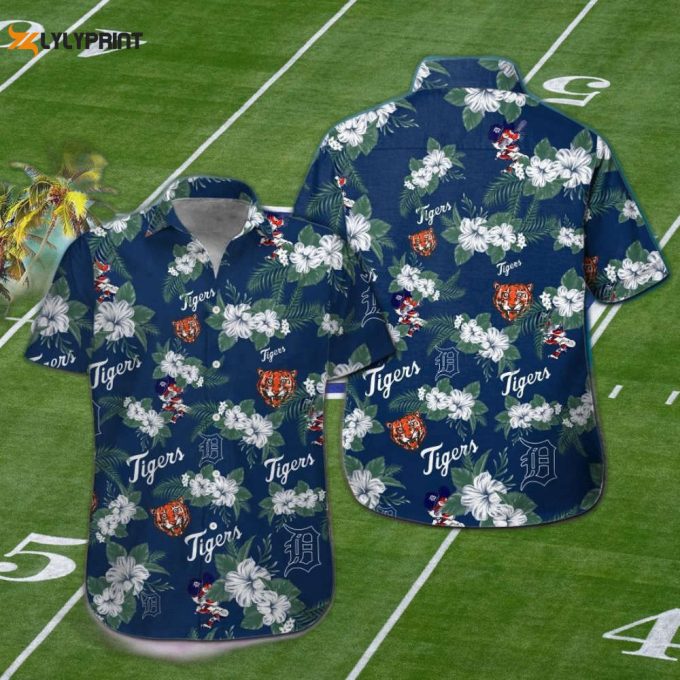 Detroit Tigers Tropical Hawaiian Shirt Set - Stylish Unisex Apparel For Men Women &Amp;Amp; Kids 1