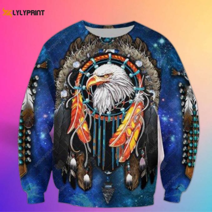 Eagle Native American Crewneck Sweatshirt For Men &Amp;Amp; Women Shirt 1