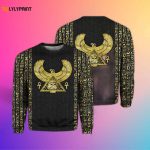 Eye of Horus Crewneck Sweatshirt: Stylish Unisex Egyptian Design – HT7075