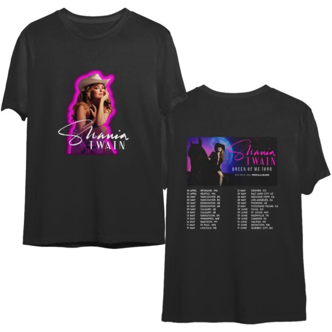 Get Your Shania Twain Queen Of Me Tour 2023 T-Shirt Now! 2