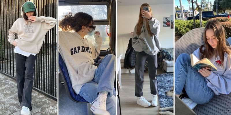 Hoodie Vs Jeans + Sneaker