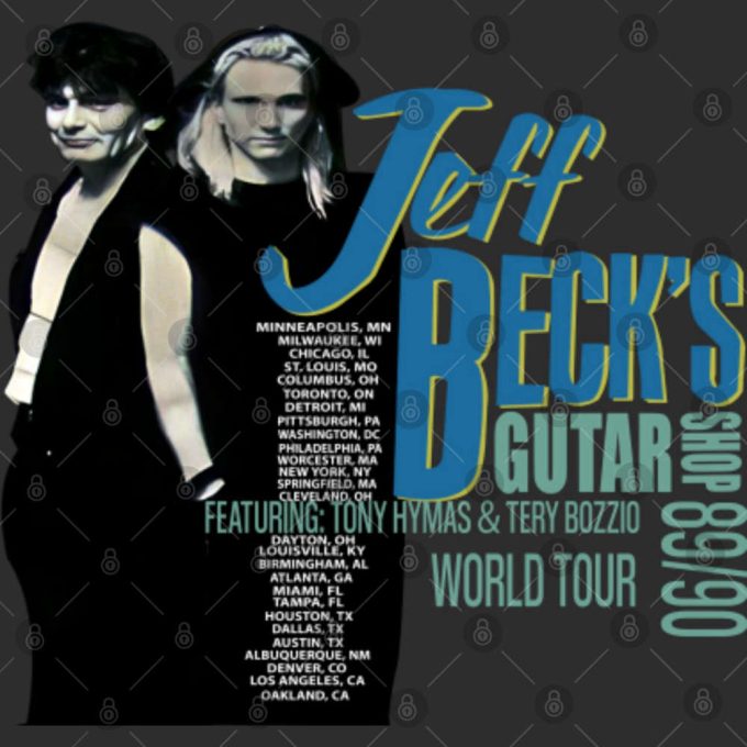 Jeff Beck Guitar Shop Tour T-Shirt 5
