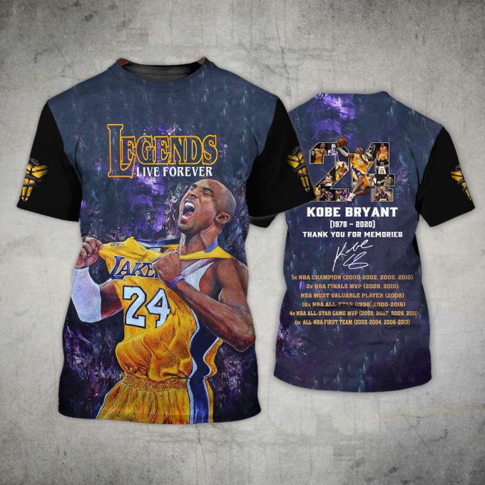 Kobe Bryant #24 Legend Premium All Over Shirts Hoodie Sweatshirt 4