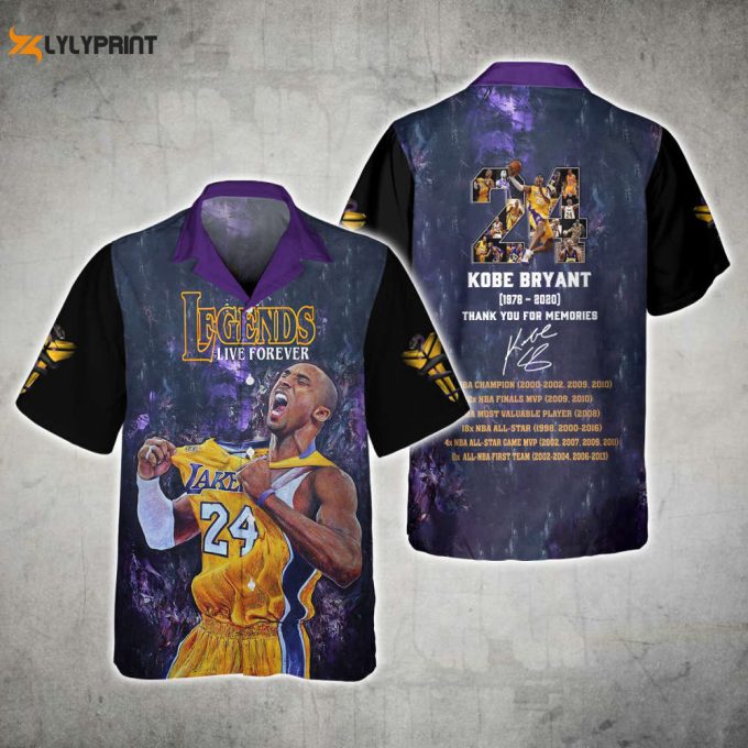 Kobe Bryant #24 Legend Premium All Over Shirts Hoodie Sweatshirt 1