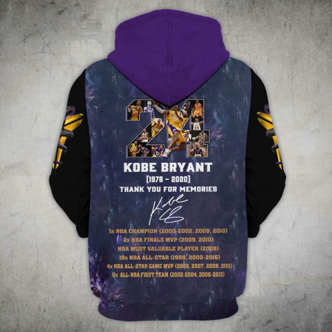 Kobe Bryant #24 Legend Premium All Over Shirts Hoodie Sweatshirt 8