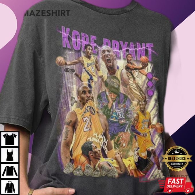 Kobe Bryant 90S Inspired Vintage Fathers Day Comfort Color T-Shirt 1