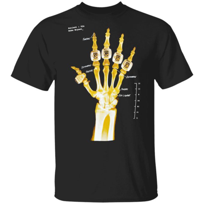 Kobe Bryant Hand Gold Rings X-Ray T-Shirt, Ls, Hoodie 2