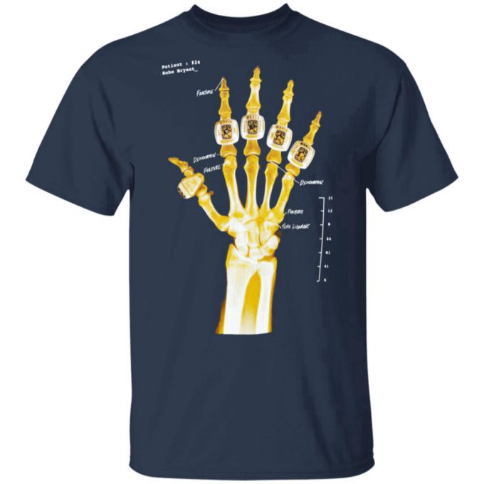 Kobe Bryant Hand Gold Rings X-Ray T-Shirt, Ls, Hoodie 4