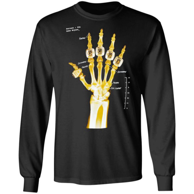 Kobe Bryant Hand Gold Rings X-Ray T-Shirt, Ls, Hoodie 7