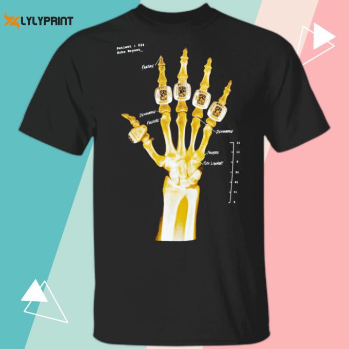 Kobe Bryant Hand Gold Rings X-Ray T-Shirt, Ls, Hoodie 1