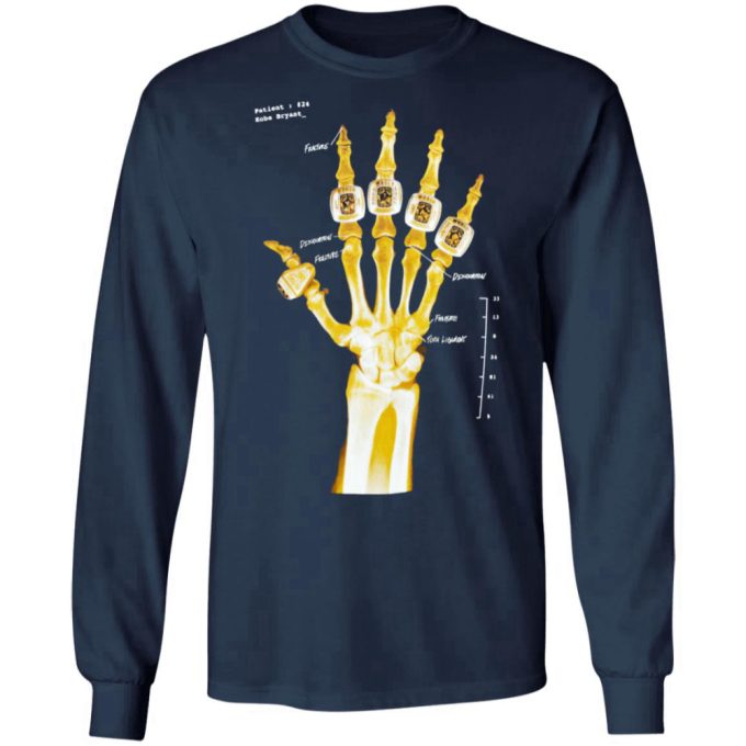 Kobe Bryant Hand Gold Rings X-Ray T-Shirt, Ls, Hoodie 8