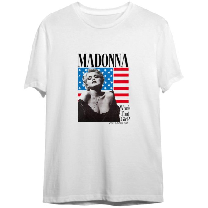 Madonna Whos That Girl World Tour 1987 T-Shirt, Madonna Tour '87 T-Shirt 3