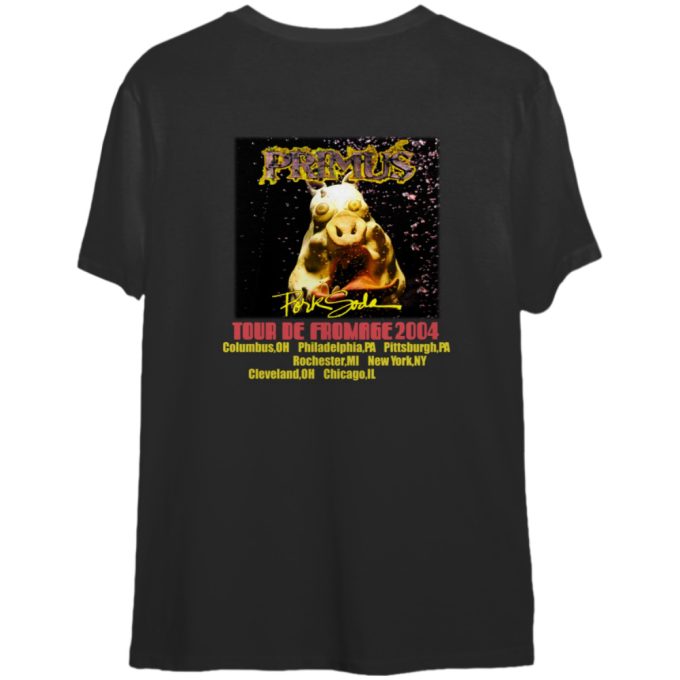 Pork Soda Tour Primus Rock Band Vintage 2-Sides T-Shirt 4