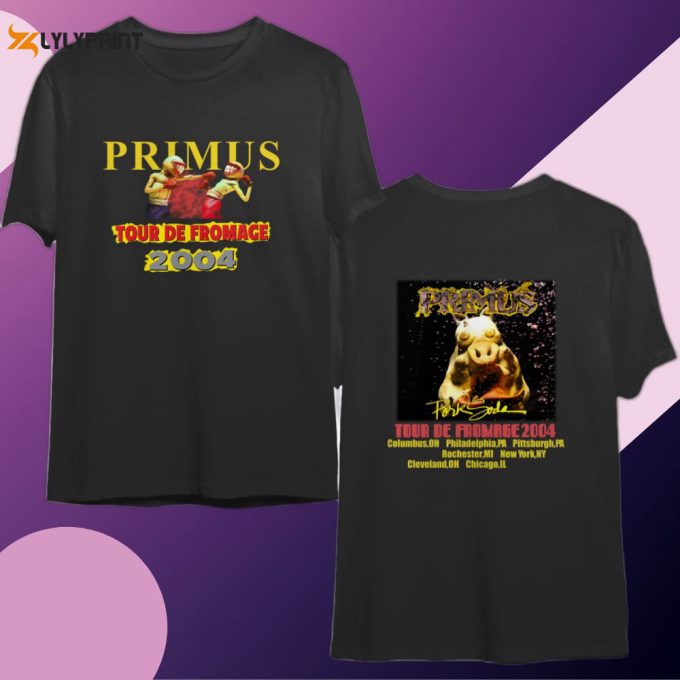 Pork Soda Tour Primus Rock Band Vintage 2-Sides T-Shirt 1