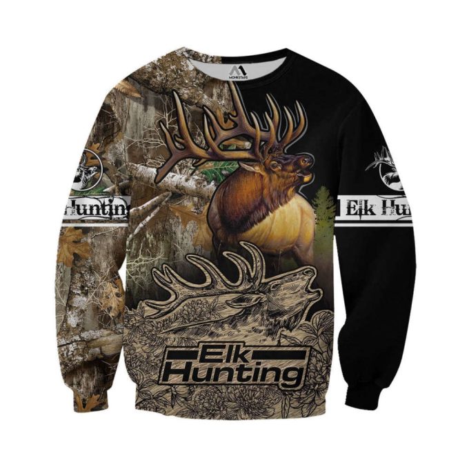 Premium Elk Hunting Art Crewneck Sweatshirt - Men &Amp; Women Ht4654 2