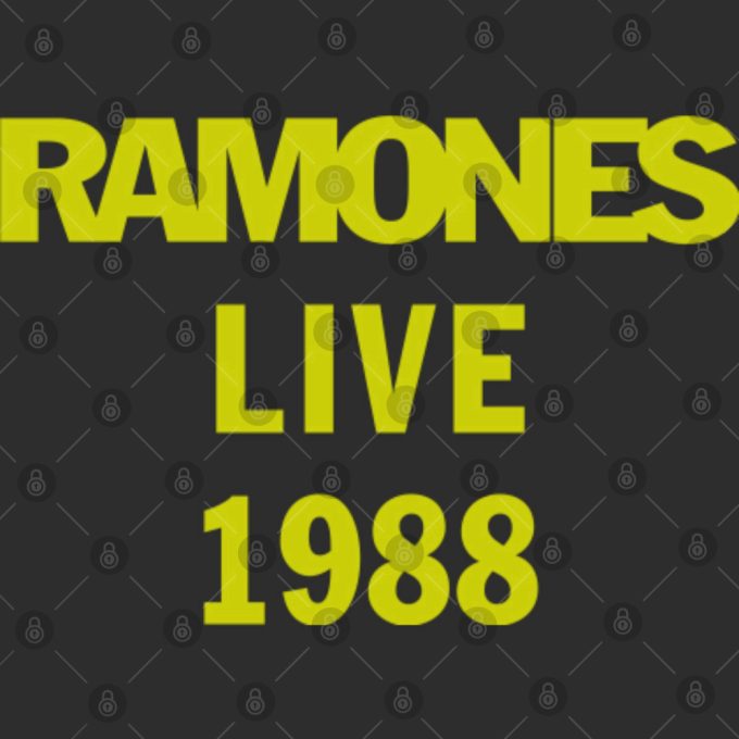 Ramones Live 1988 T-Shirt, Ramones World Tour 1988 T-Shirt 6