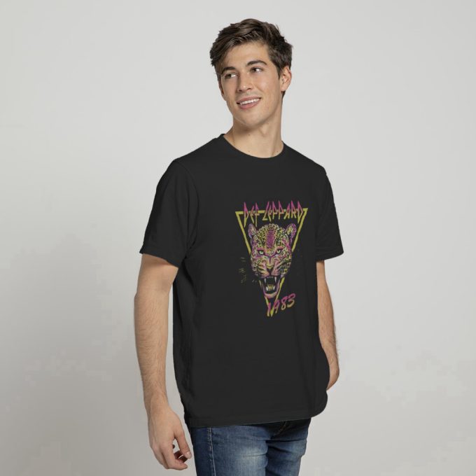 Rock Your Style With Def Leppard Neon Cat T-Shirt - Limited Edition 2