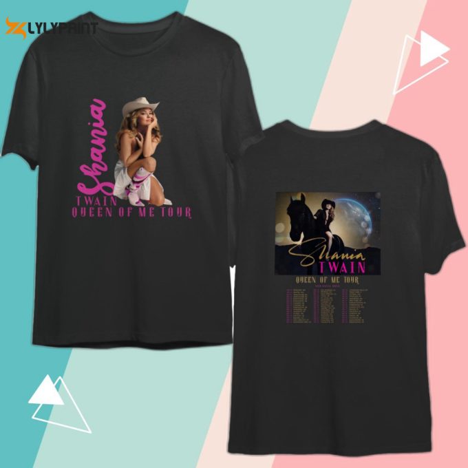 Shania Twain Queen Of Me Tour 2023 T-Shirt: Exclusive Merchandise 1