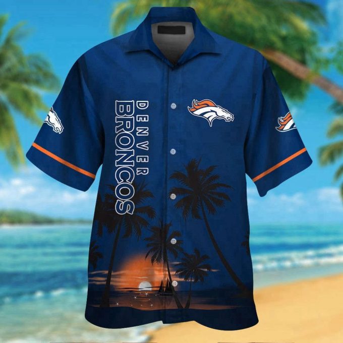 Stylish Denver Broncos Tropical Hawaiian Shirt Set - Unisex &Amp; Kids Mte024 2