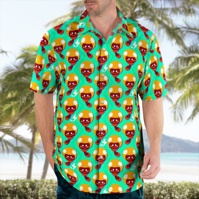Tadbulb Pokemon Hawaiian Shirt: Stylish &Amp; Fun Pokemon-Themed Apparel 4