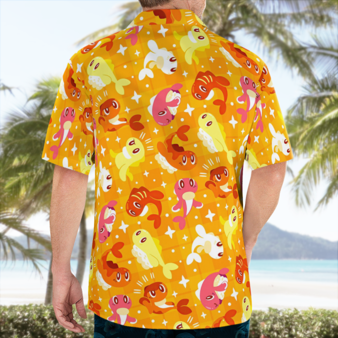 Tatsugiri Pokemon Hawaiian Shirt: Vibrant &Amp; Stylish Aloha Attire 2