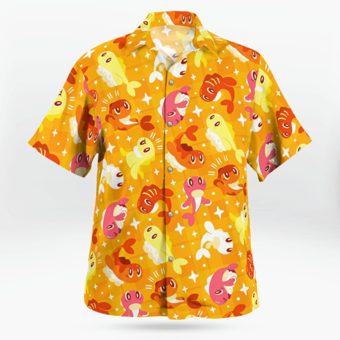 Tatsugiri Pokemon Hawaiian Shirt: Vibrant &Amp; Stylish Aloha Attire 3