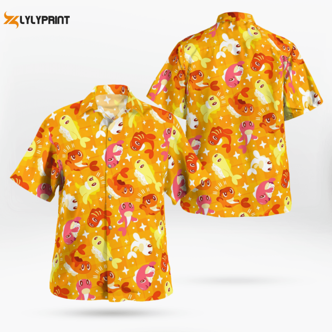 Tatsugiri Pokemon Hawaiian Shirt: Vibrant &Amp;Amp; Stylish Aloha Attire 1