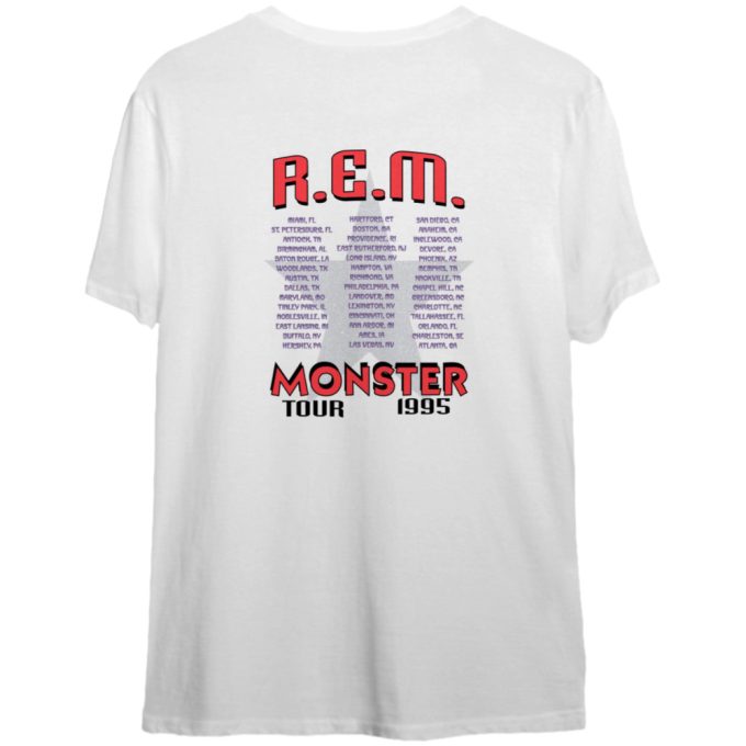 Vintage 1995 Rem Monster Tour T-Shirt, Rem T-Shirt, Rem Tour 1995 T-Shirt 3