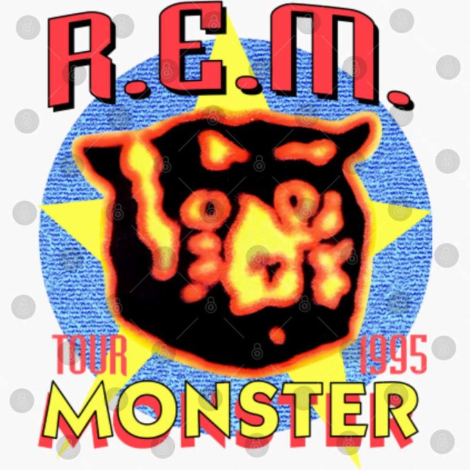 Vintage 1995 Rem Monster Tour T-Shirt, Rem T-Shirt, Rem Tour 1995 T-Shirt 4
