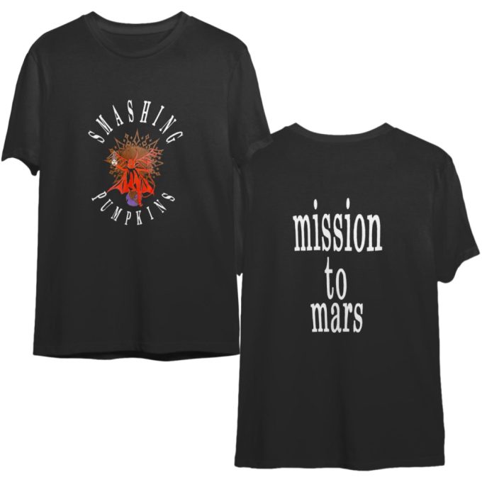 Vintage Smashing Pumpkins Mission To Mars 1991 Tour T-Shirt 2