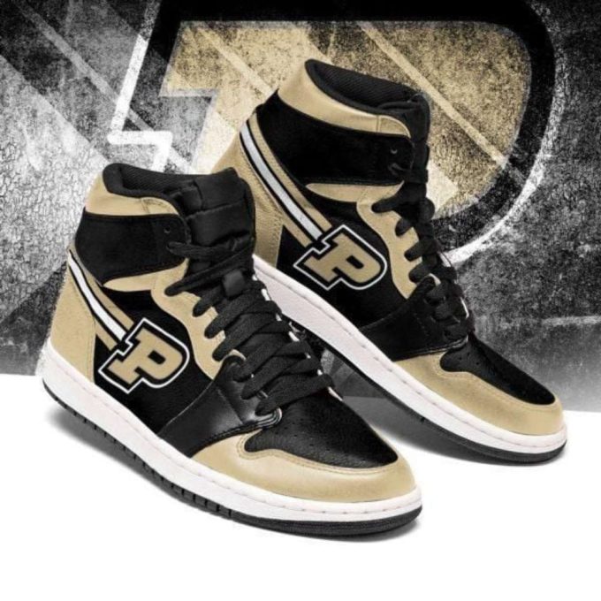 Purdue Boilermakers Ncaa Air Jordan Sneakers Team Custom Design Shoes Sport Eachstep Gift For Fans 1