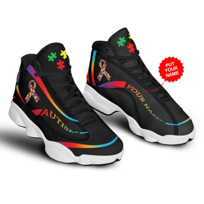 Personalized Name Personalized Autism Awareness Air Jordan 13 Sneaker Air Jordan 13 Shoes Men And Women 1