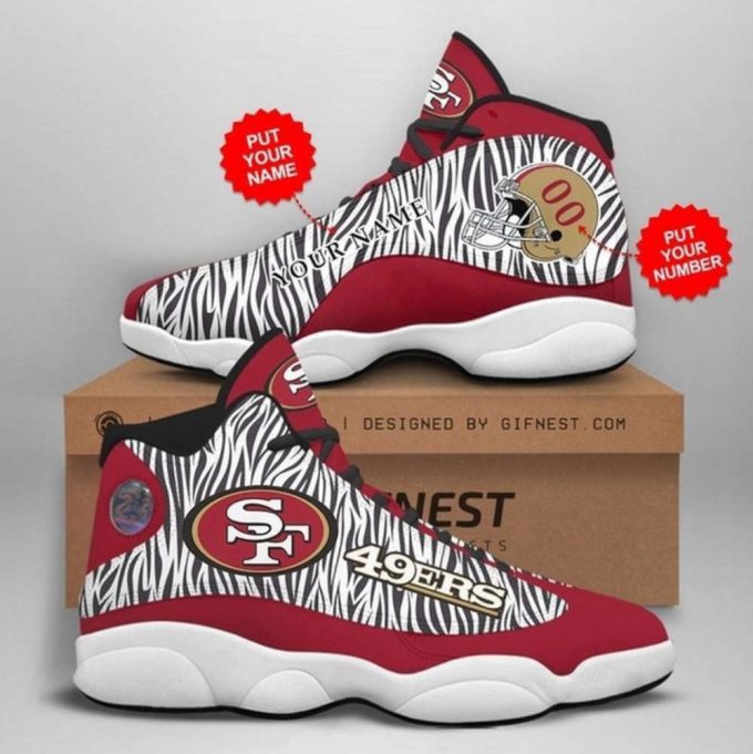 Personalized Name San Francisco 49Ers Nfl Football Team Sneaker 3 For Lover Air Jordan 13 Shoes Men And Women 1