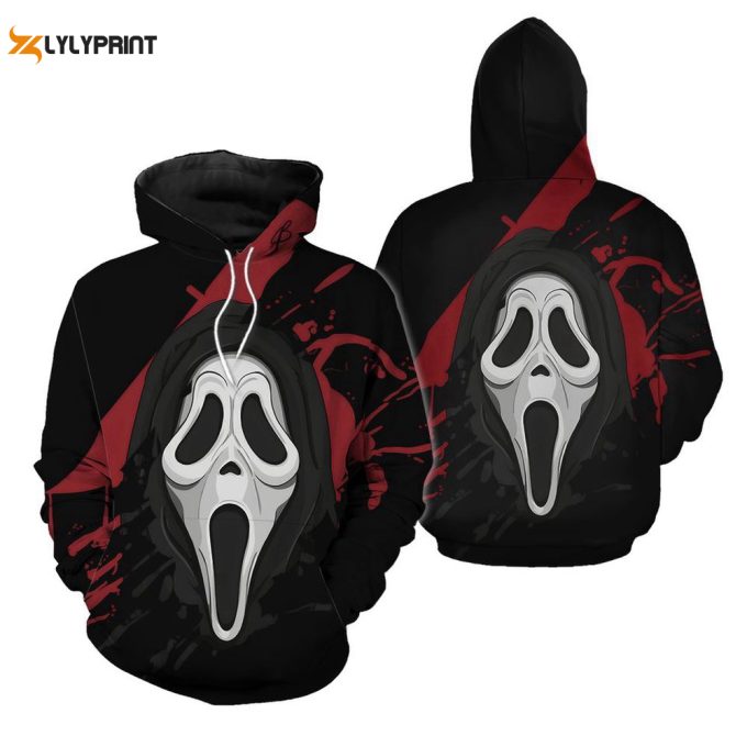 10 Designs The Ghost Face 3D Hoodie 1