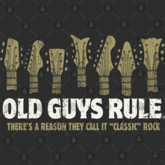 Old Guys Rule Classic Rock T-Shirt: Timeless Style For Music Enthusiasts 4