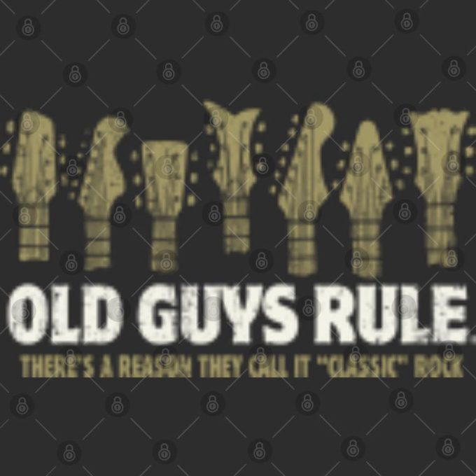 Old Guys Rule Classic Rock T-Shirt: Timeless Style For Music Enthusiasts 3