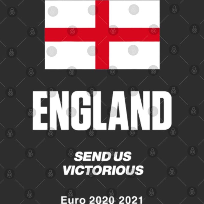 Show Your Support With Euro 2021 England Flag Double Sided T-Shirt 4