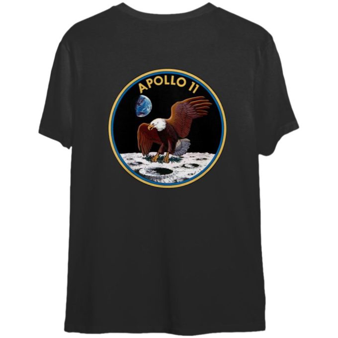 Apollo 11 Mission Patch T-Shirt: Back Print Insignia - Get Yours Now! 2