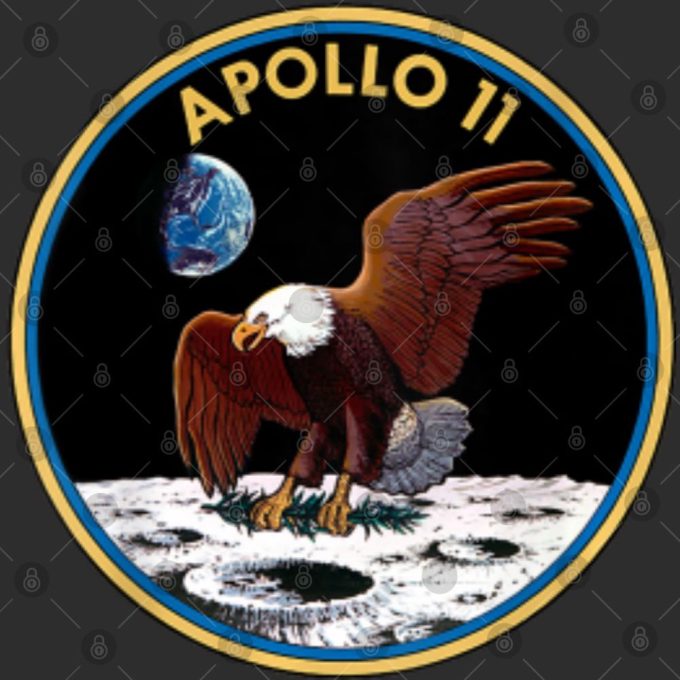 Apollo 11 Mission Patch T-Shirt: Back Print Insignia - Get Yours Now! 4