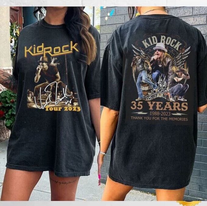 Kid Rock World Tour 2023 T-Shirt, Robert James Ritchie Shirt 5