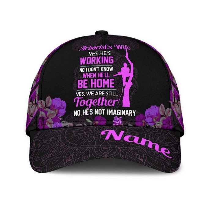 Arborist'S Wife Purple Classic Cap Printed Baseball Cap Gift 2