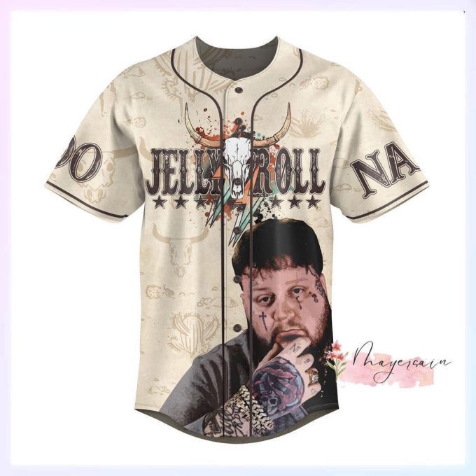 Jelly Roll Baseball Jersey, Jelly Roll Band Shirt 1