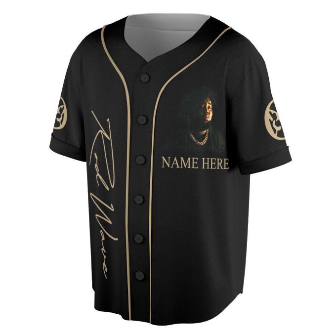 Custom Name Rod Wave Rap Baseball Jersey