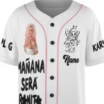 Personalized Custom Karol G Mana Sera Bonito Baseball Jersey